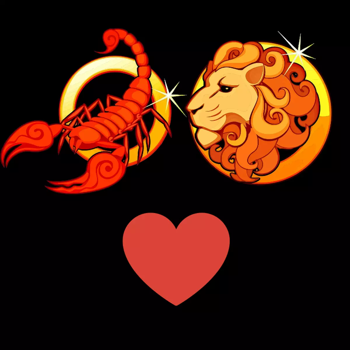Compatibilité amoureuse : femme Scorpion et homme Lion