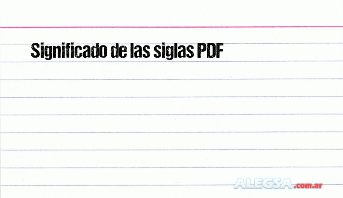 Significado de Algunas Siglas en Ingles, PDF