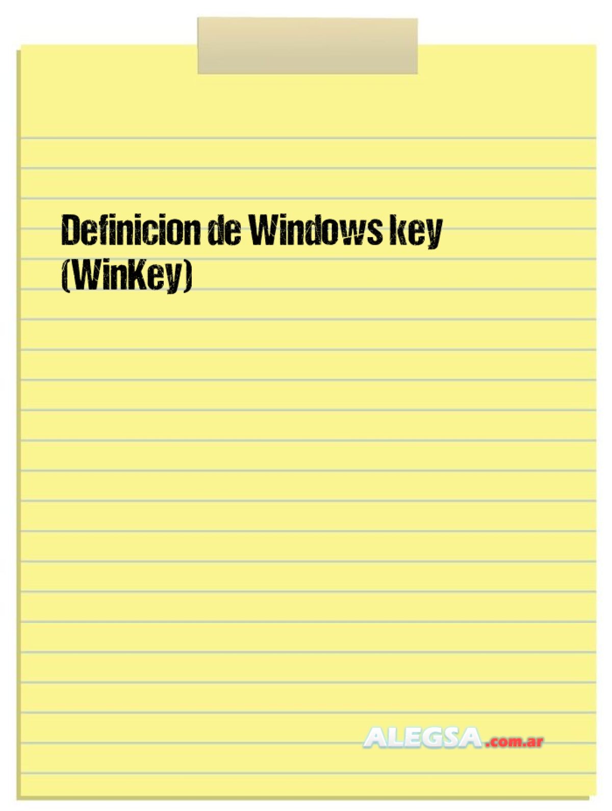 Definici N De Windows Key Winkey