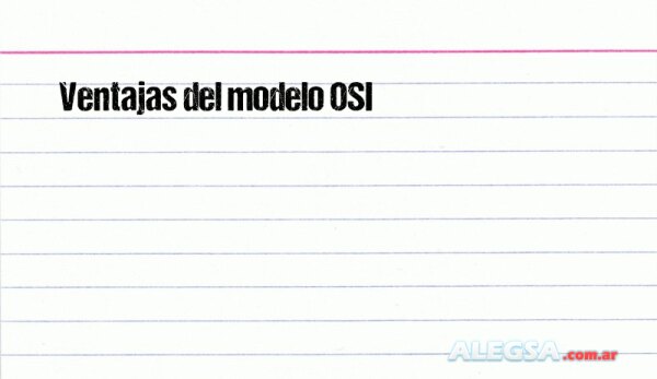 Ventajas del modelo OSI