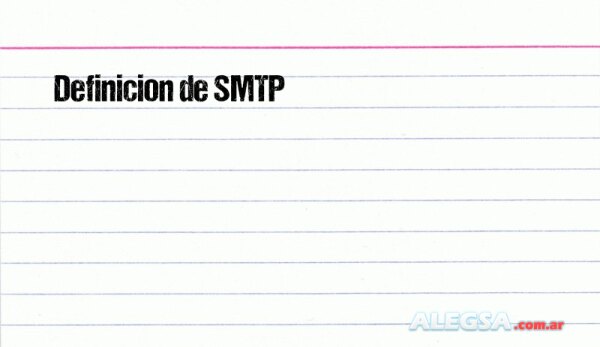 Definición de SMTP